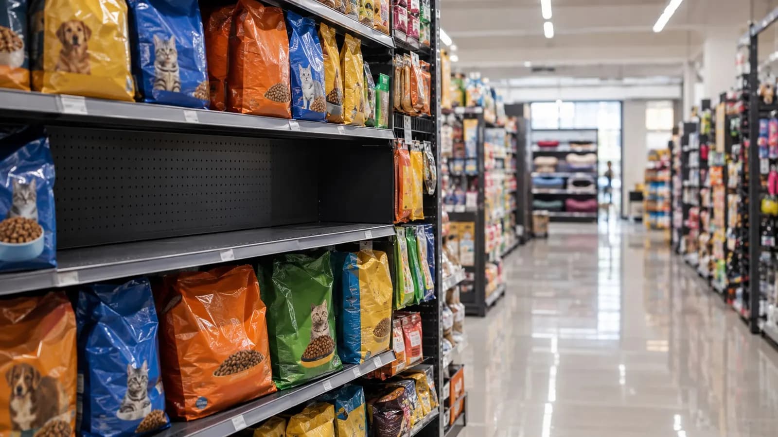 Falta de produto pet na prateleira leva 39% dos compradores a trocar de loja